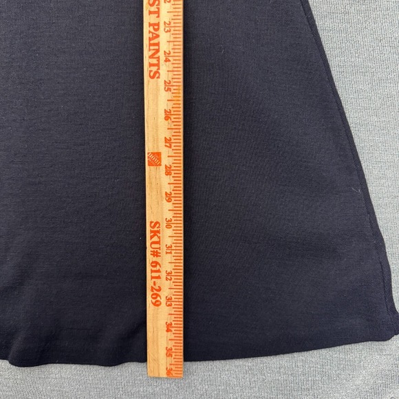 Vintage 90s‎ Karin Stevens M Black Knit Dress Yellow Red Mondrian Colorblock Mod - Picture 15 of 16